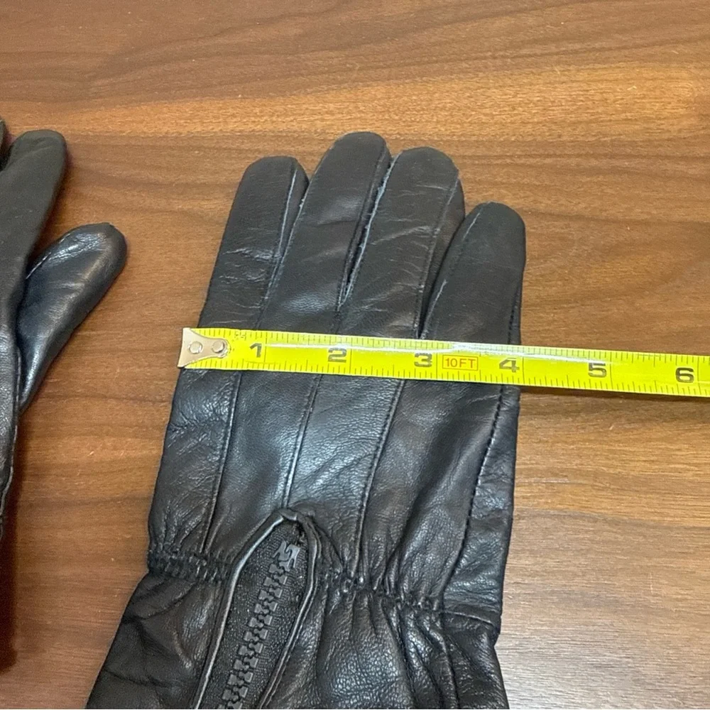 Tru Fit Women’s Gloves 100%‎ Genuine Leather Lined Black Sz L Driving Walking